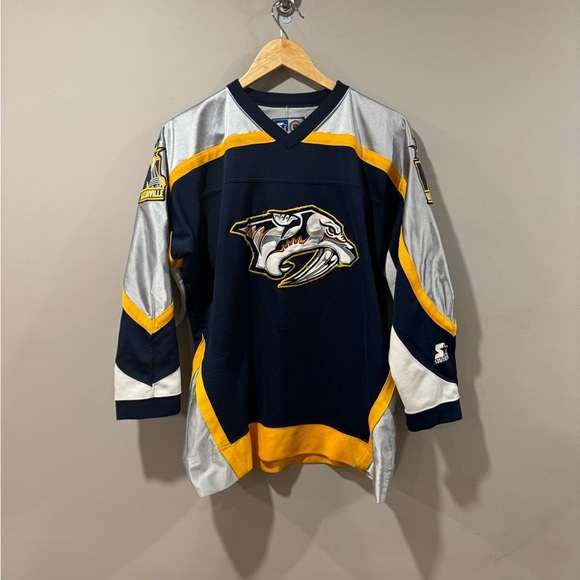 Vintage Nashville Predators Starter NHL Hockey Jersey - Picture 1 of 11